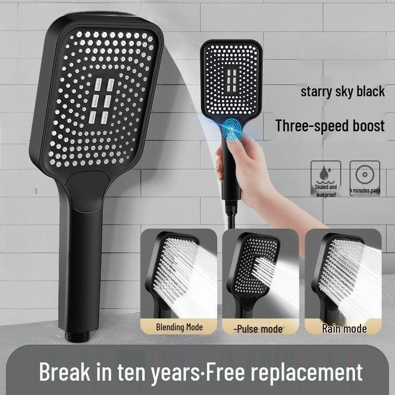 Vysokotlaká velká koupelnová sprchová hlavice