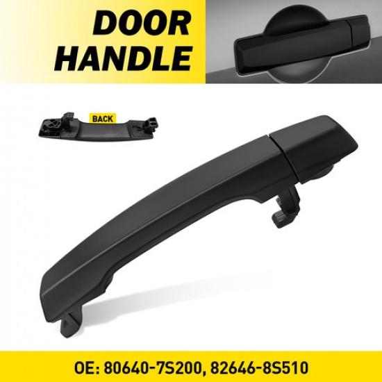 Black Exterior Door Handle Front Passenger RH for 2004-15 Nissan Armada Titan EA