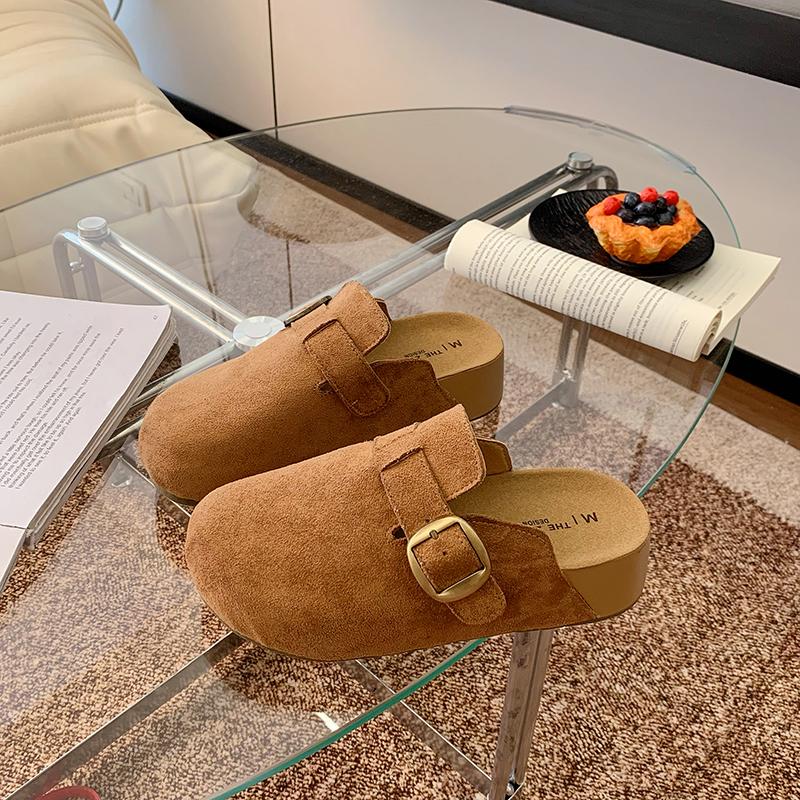 Fashion Women's Shoes Women's Closed Toe Slippers Women's Sandals Retro Fashion Garden Clog Slide 2025 New  Slipper