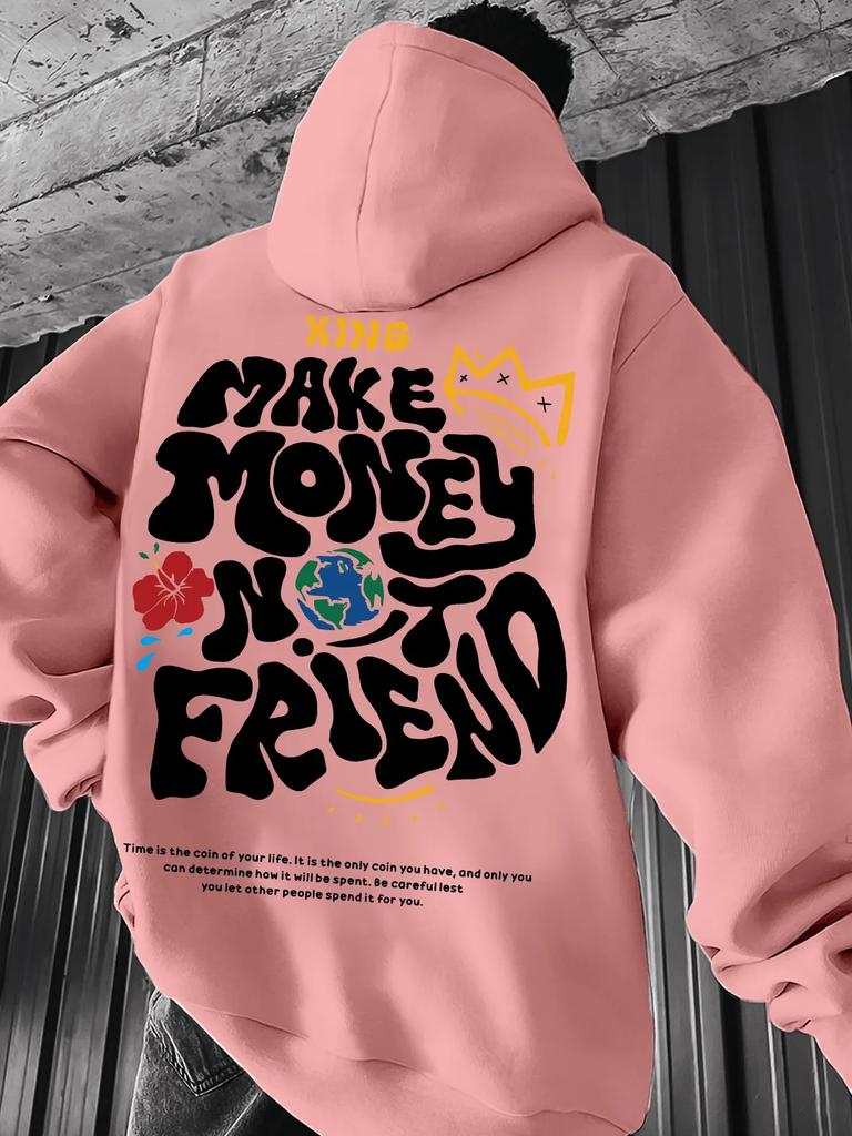 Spring and Autumn Men's Casual Hooded Sweatshirt Youth Handsome Hoodie Fashion Outdoor Sports Pullover Top Hip Hop