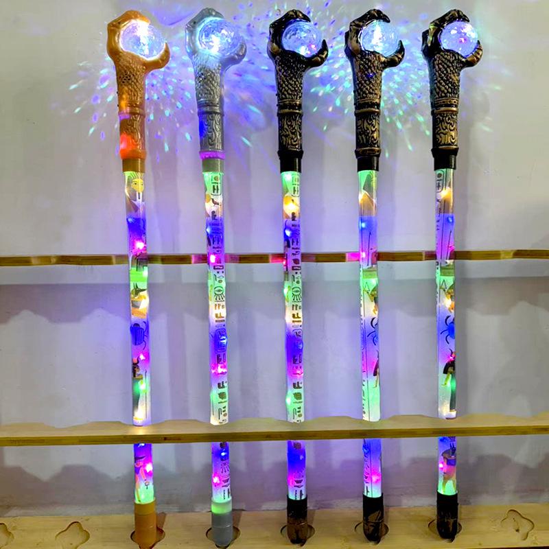 Glow-in-the-Dark Halloween Demon King Scepter Cane Wand