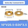 Stainless Steel 3/8 to 1/4 Pan Tilt Tripod Adapter with Dual Hole Conversion Nut