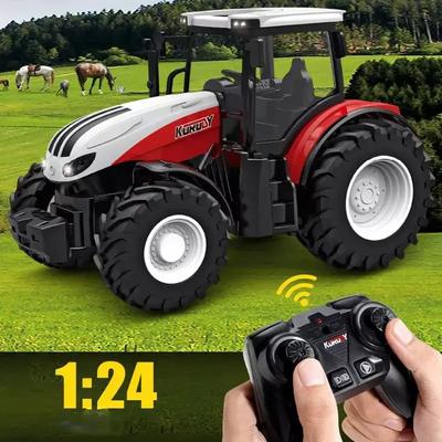 Farmářské auto dálkově ovládaný traktor s přívěsem 2.4G RC traktor simulační model stavebního stroje hračka obdělávací stroj