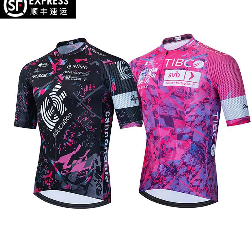 Rapha EF Cycling Jersey Short Sleeve Breathable Quick Dry Bike Shirt Men Women