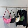 Simple Crossbody Bag for Women Nylon Shoulder Bag Dumpling Bag Satchel Bag