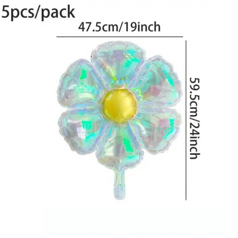 

Пять 24-дюймовых красочных маленьких ромашек, красивые воздушные шары из алюминиевой пленки в виде цветка ромашки, подходят для украшения на вечеринках по случаю дня рождения и тематических вечеринках разноцветный