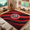 Sheffield United Football Print Crystal Velvet Rug, Comfortable Water Absorbent Non Slip Indoor Floor Carpet
