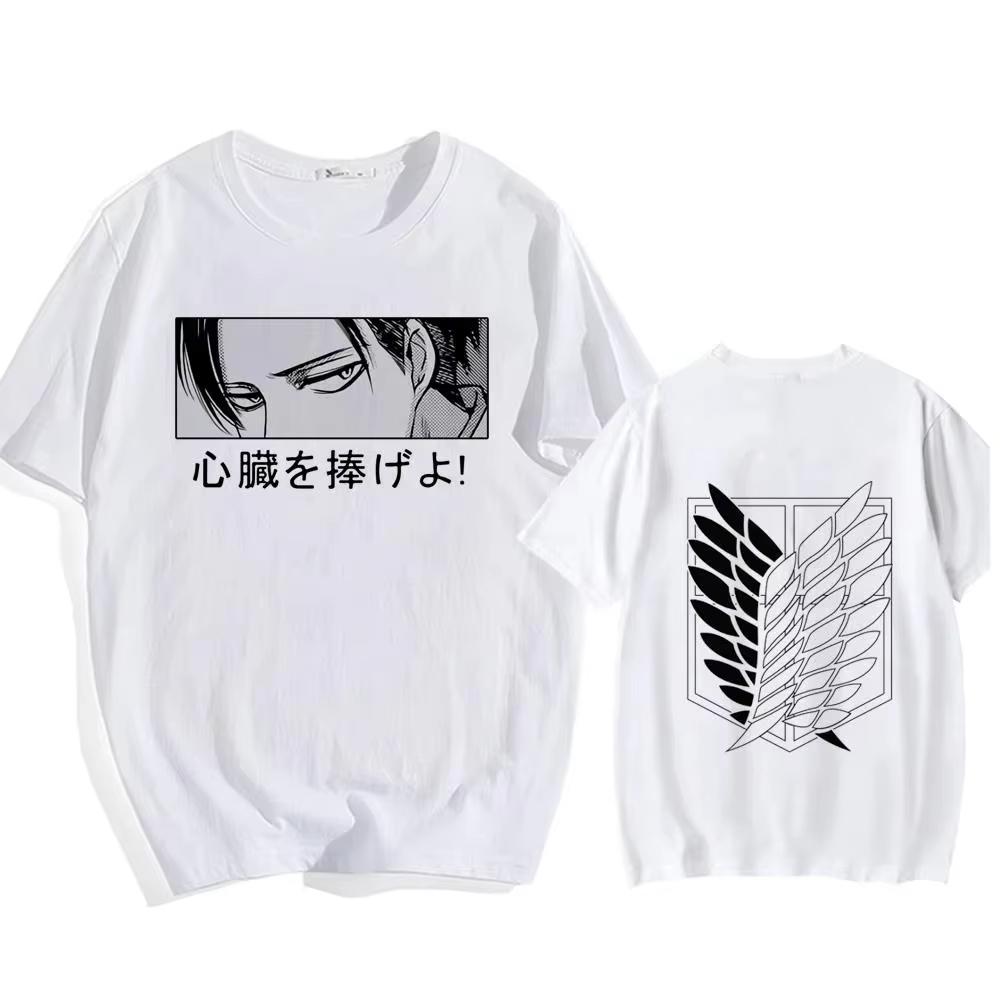 Attack On Titan Shingeki No Kyojin Eren Yeager Anime Streetwear Summer Cotton Casual High Quality Short Sleeve Unisex Tops