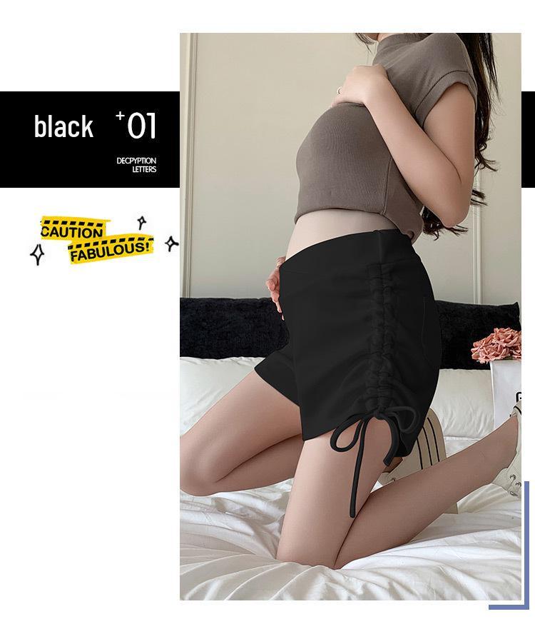 Vielseitige Sommer-Umstands-Low-Waist-Shorts mit Kordelzug, Falten und sportlichem Design