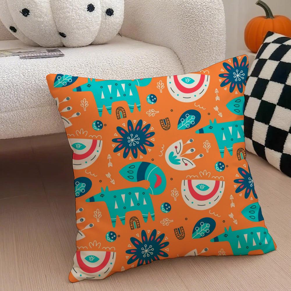 Style Exotic Moroccan Cushion Cover Throw Pillow Cover Hidden Button Durable Polyester Chair Cushion