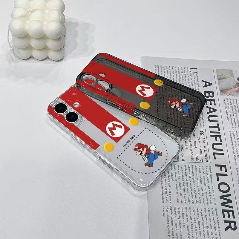 Mario Full Wrap Drop-Proof Phone Case for iPhone 17 Pro Max, 15, 14, 13, 12, XS Max