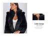 European and American Style Mid-Length Imitation Mink Fur Coat for Women