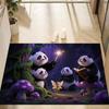 Cute Panda Diatomite Bath Mat - Super Absorbent Fast Dry Door Mat Anti-Slip Waterproof Floor Mat for Bathroom Kitchen Laundry Room
