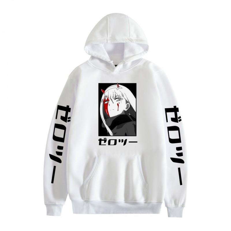 Anime Darling In Franxx Zero Two Printed Hoodie Teens Unisex Casual Sweatshirt Fall