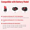 Multil Volatage Rapid Battery Charger - Replacement for Milwaukee 12v 18v Power Tool Lithium Battery 48-11-2412 48-11-2401 48-11-2440 48-11-1862