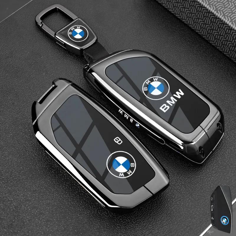 Metal NFC Car Card Key Cover Fob Case Shell for BMW 1 3 New 5 7 8 Series X1 X3 X5 X6 X7 F30 G20 F34 F31 G30 G01 F15 I3 M4 535le LVAXC1