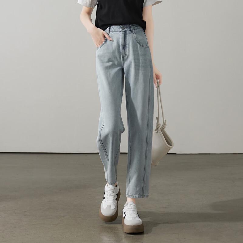 

SOFSIL Women s Retro High-Waist Harem Jeans M