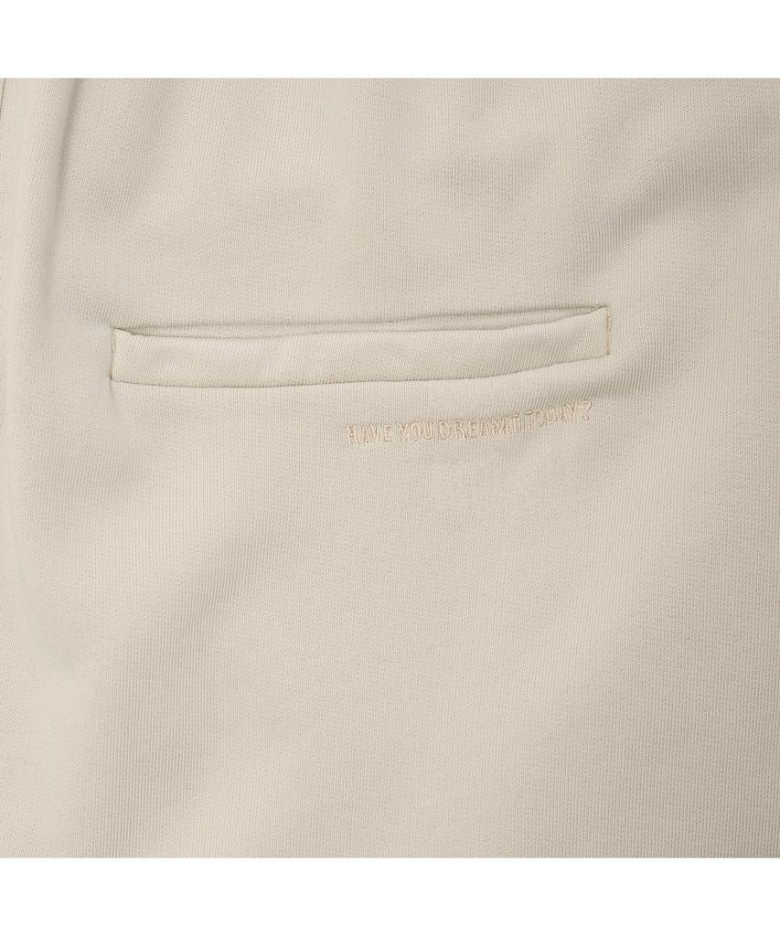 TUEWID Tuewid Classic Embroidery Sweatpants In Raw Edge Lounge Fit (Eggshell)