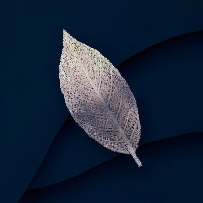 The Gradient Leaf Hairpin, with Its Girlish Embroidered Side Clip, Exudes A Unique and High-end Vibe