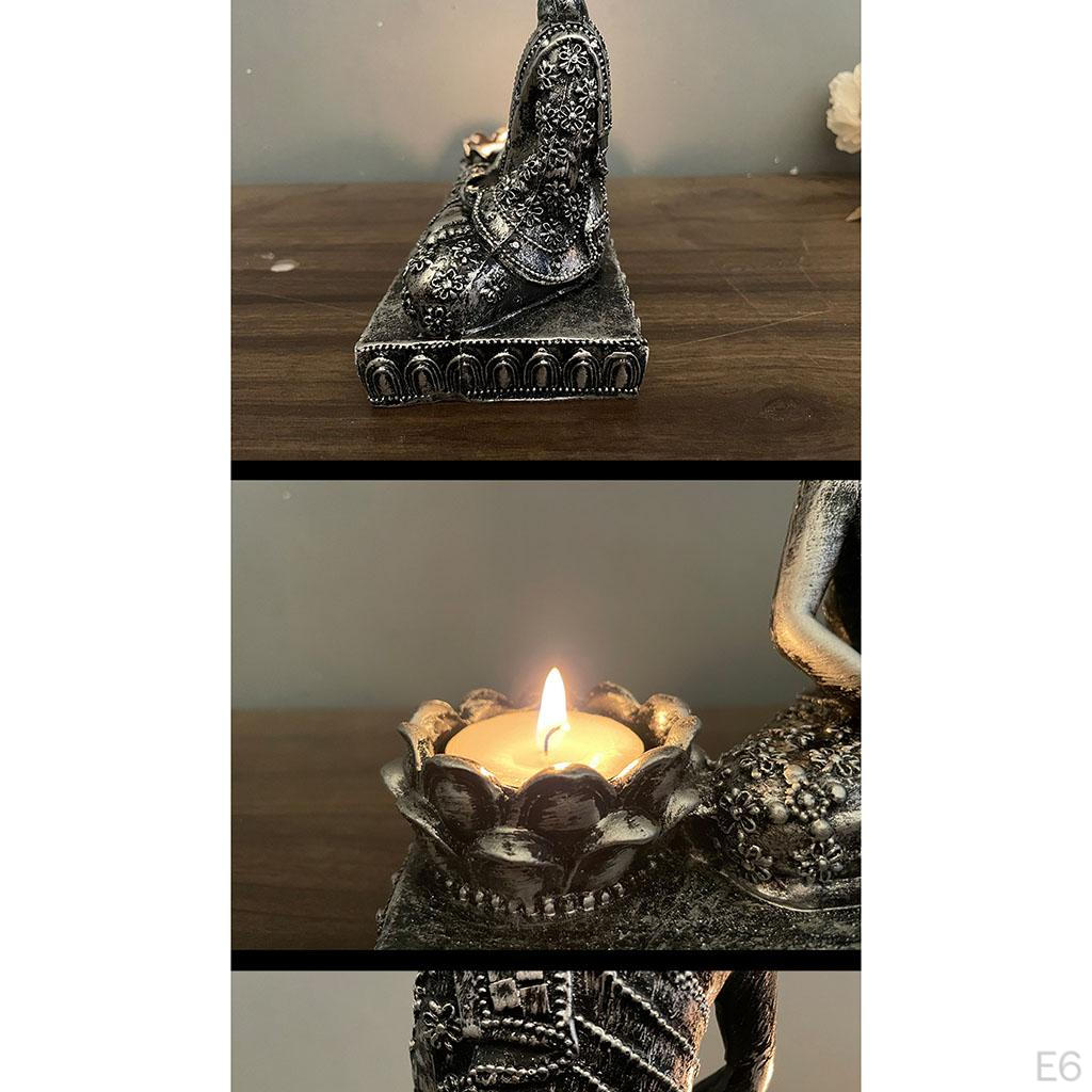 Portacandele Buddha per Interni ed Esterni