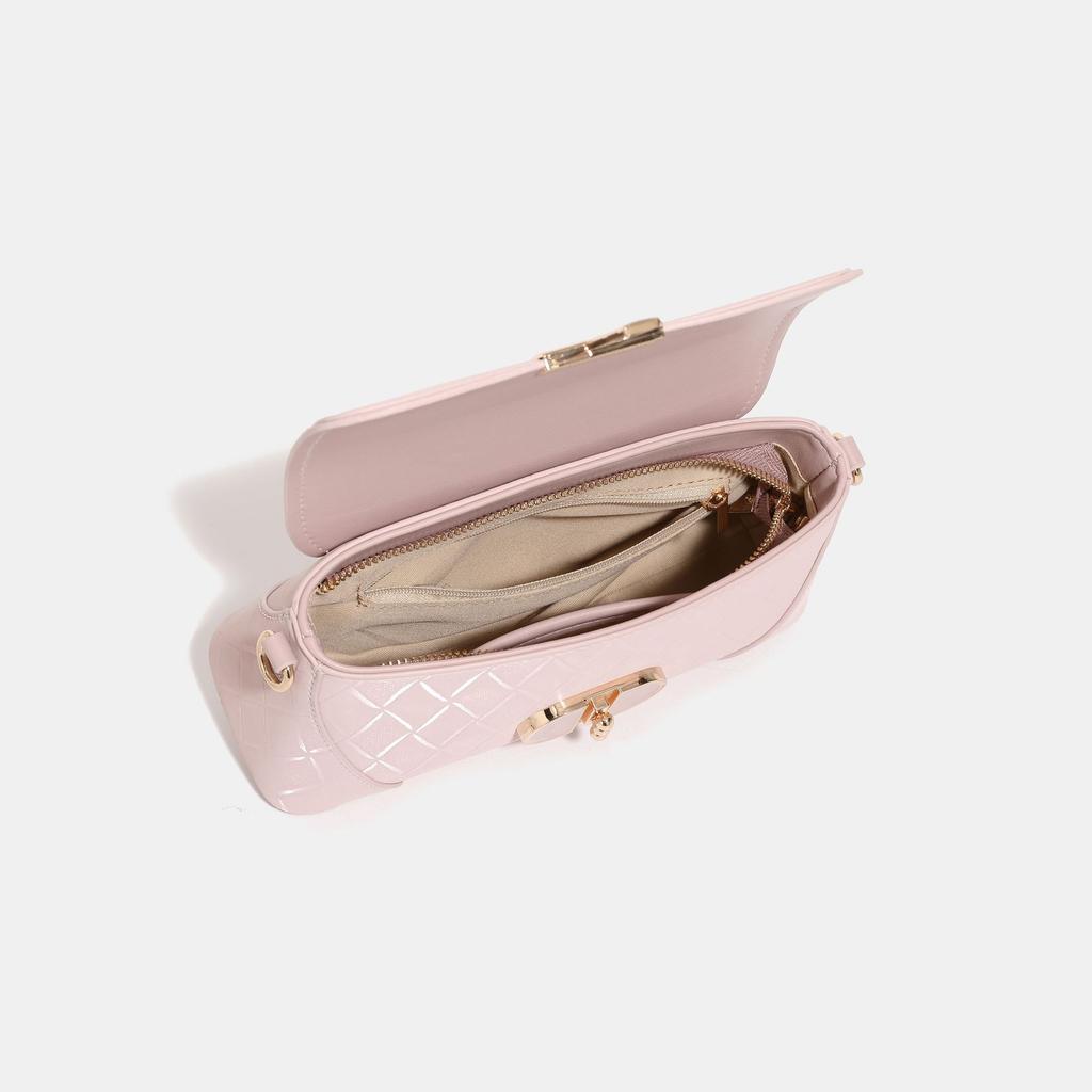 Advanced Light Luxury Texture Diamond Grid Armpit Bag for Women's Spring and Summer New Style French Stick Bag, Niche Versatile Crossbody Bag