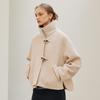 Hyyk Alpaca Teddy Cloth Toggle Jacket_Cream Beige