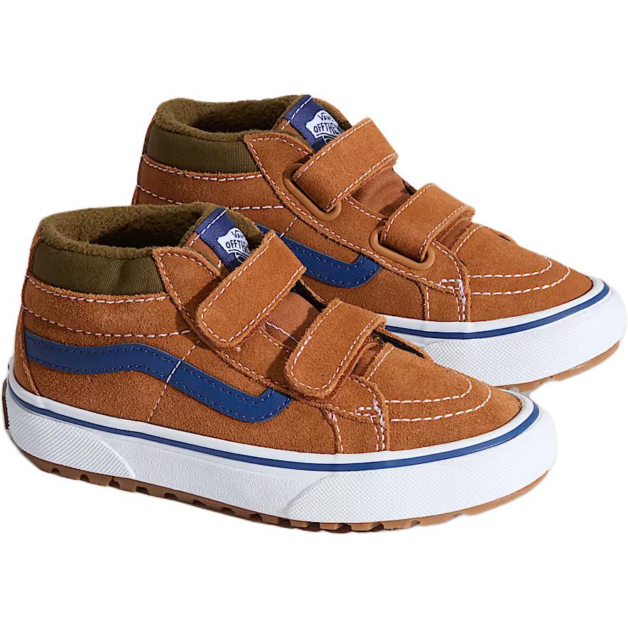 Vans Sk8 Mid Comfortable Durable Skate Shoes Kids Sneakers Brown VN000D10N1Z