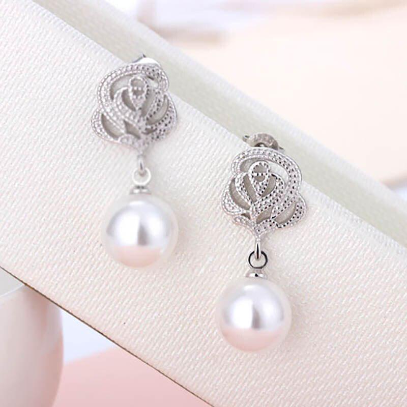 

Модные ювелирные изделия Lindon, нежные серьги для женщин, подарок на годовщину, женские капли для ушей белый