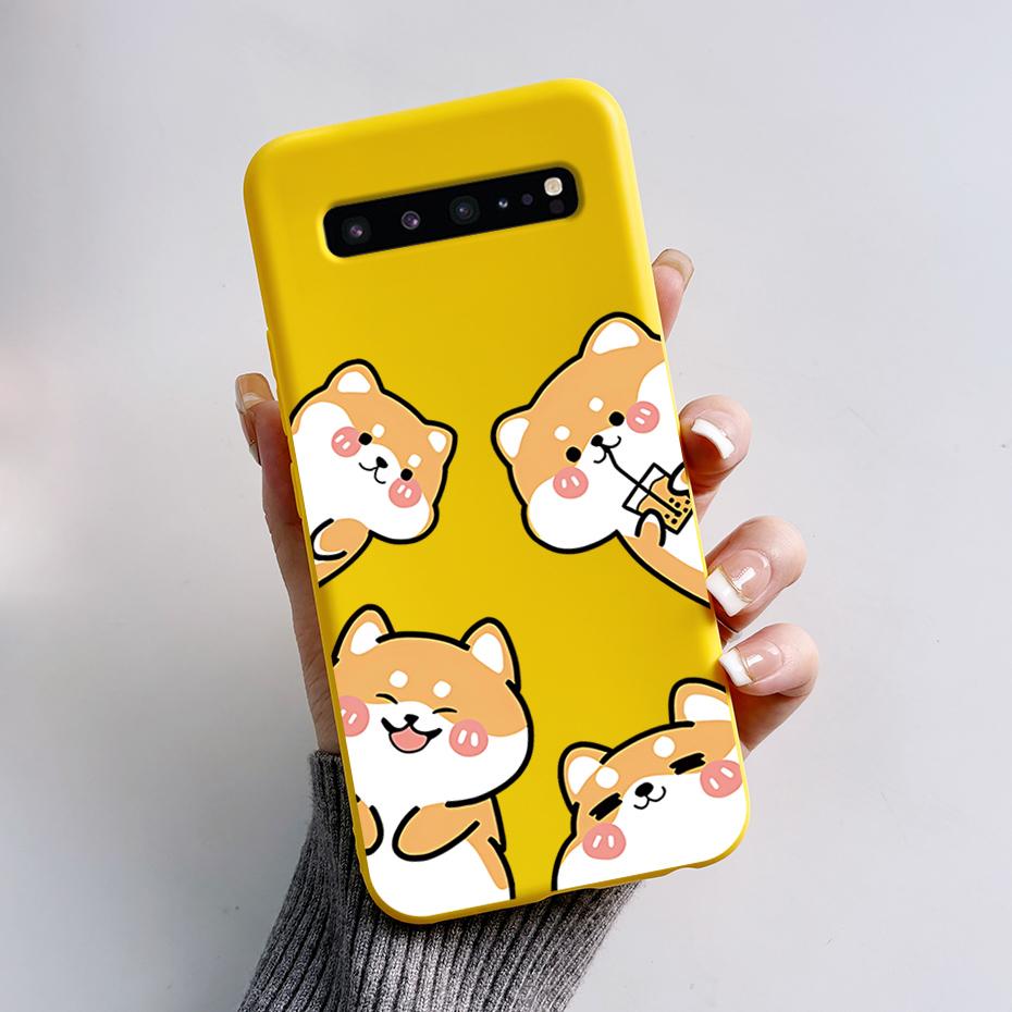 For Samsung S10 5G Case SM-G977N SM-G977B Cute Cat Cartoon Frog Phone Cases For Samsung Galaxy S10 5G Back Cover Silicone Bumper