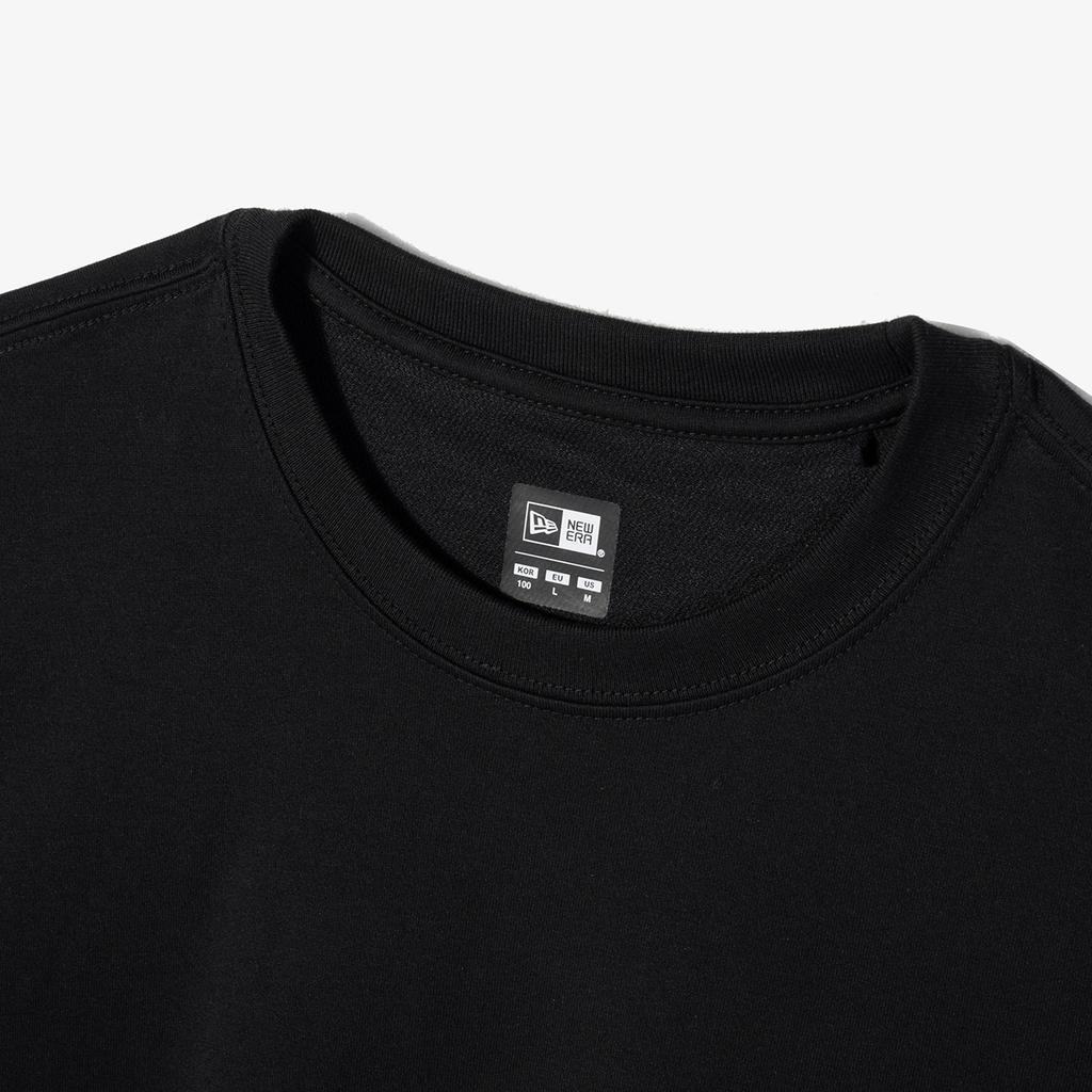 New Era SS23 Large Logo Graphic Crew Neck Printed T-Shirt Unisex Tops Black 13731450