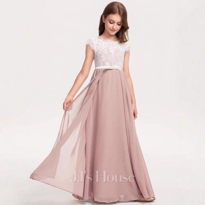 Girls' Princess Lace Dress - Flower Girl Wedding & Party Gown