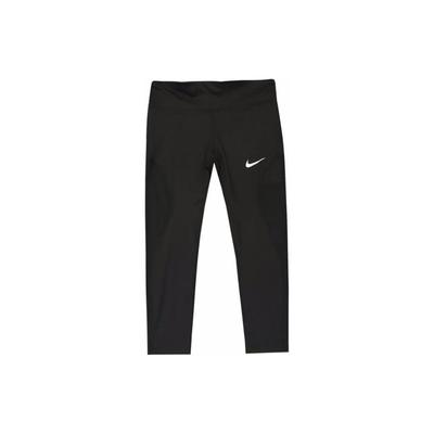 Logo Print Retro Sports Style Elastic Mid-Rise Straight Leg Leggings Women Leggings Black AA4440-010