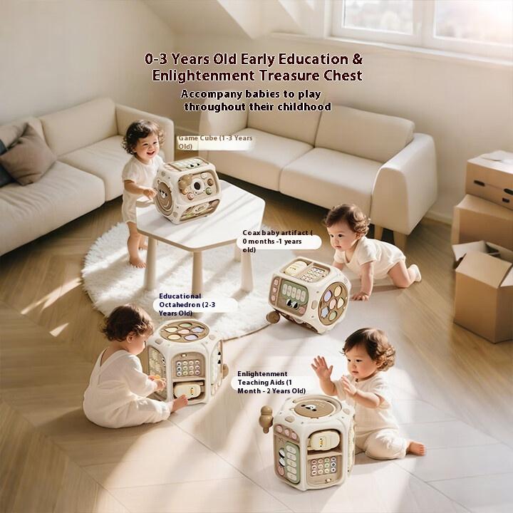 Baby Toy Meeting Gift Full Moon Baby Children's Gift Eight-sided Drum Puzzle