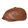 Snapback Einstellbare Kappe Zunge Student Modisch Trendig Elegant Barett Leder Herrenhut Achteckig Schule Alt Vintage Hüte Für Männer Freizeit