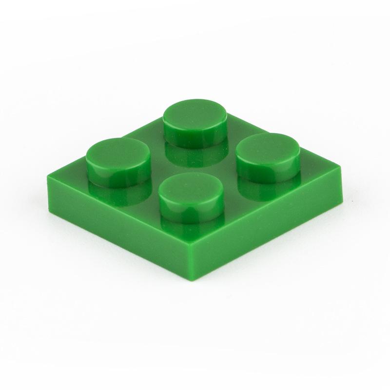 80 ks/sada moc stavební bloky deska tenké figurky cihly 2x2 tečky vzdělávací kreativní velikost kompatibilní s 3022 klasická dětská hračka