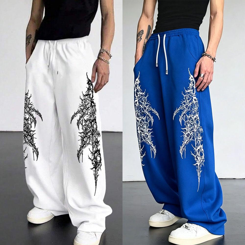 Europäische und Amerikanische Herren Freizeit Sport Gerade Hosen Street Trend Kordelzug Taille Jogginghosen