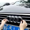F2 Q5 2013-2023 4 Ring Logo ABS Directly Covered Emblem Car Hood Front Grill Rear Trunk Emblem Badge Q5 Refit Accessory 3A