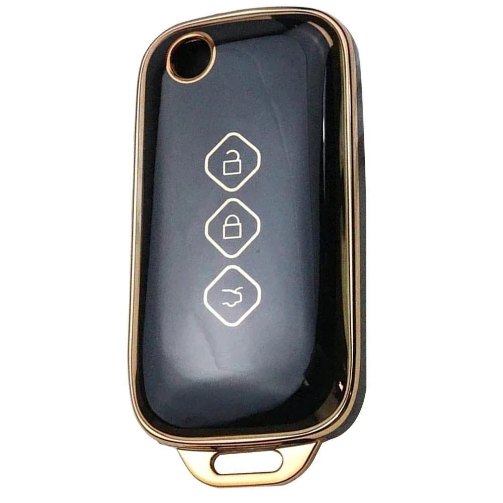 3 Tasten TPU Flip Auto Fernbedienung Schlüsselhülle Abdeckung Fob Schalenhalter Für Wuling Star 2024 Innenraum Auto Zubehör