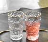 Frosted glass cup glacier mug Lead-free Heat Resistant Transparent Crystal Beer Whiskey Brandy Vodka Cup Multi Pattern Drinkware