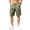Pantaloncini Cargo da Uomo con Tasche Multiple Casual Vestibilità Larga Lunghezza Media per Esterno Estivo