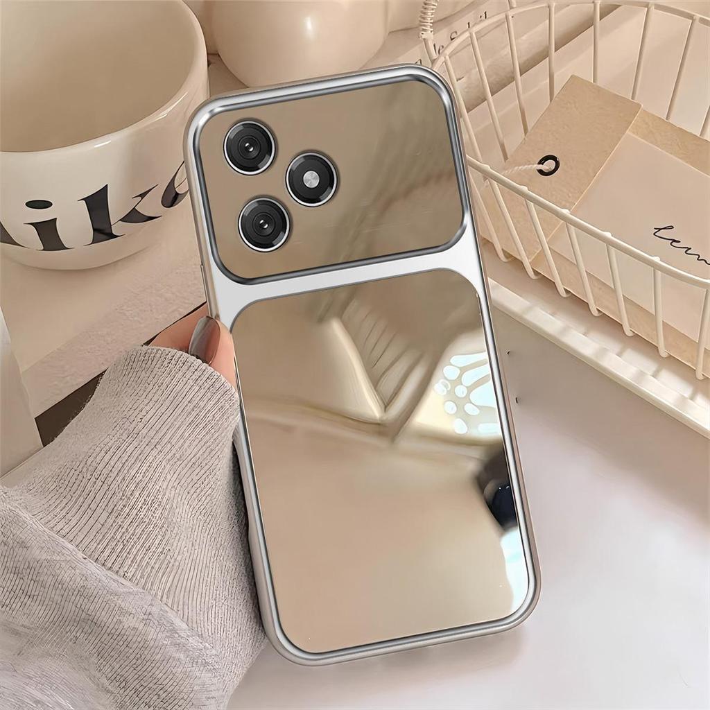 Case for HONOR X8d Trending Big Window Cover Mirror Phone Casing
