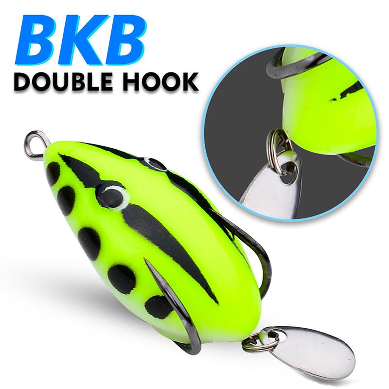 Umpan Katak 4Cm/5.6G Soft Frog Fishing Lure Mini Soft Lure Double Hooks Top Water Ray Frog Artificial Bait