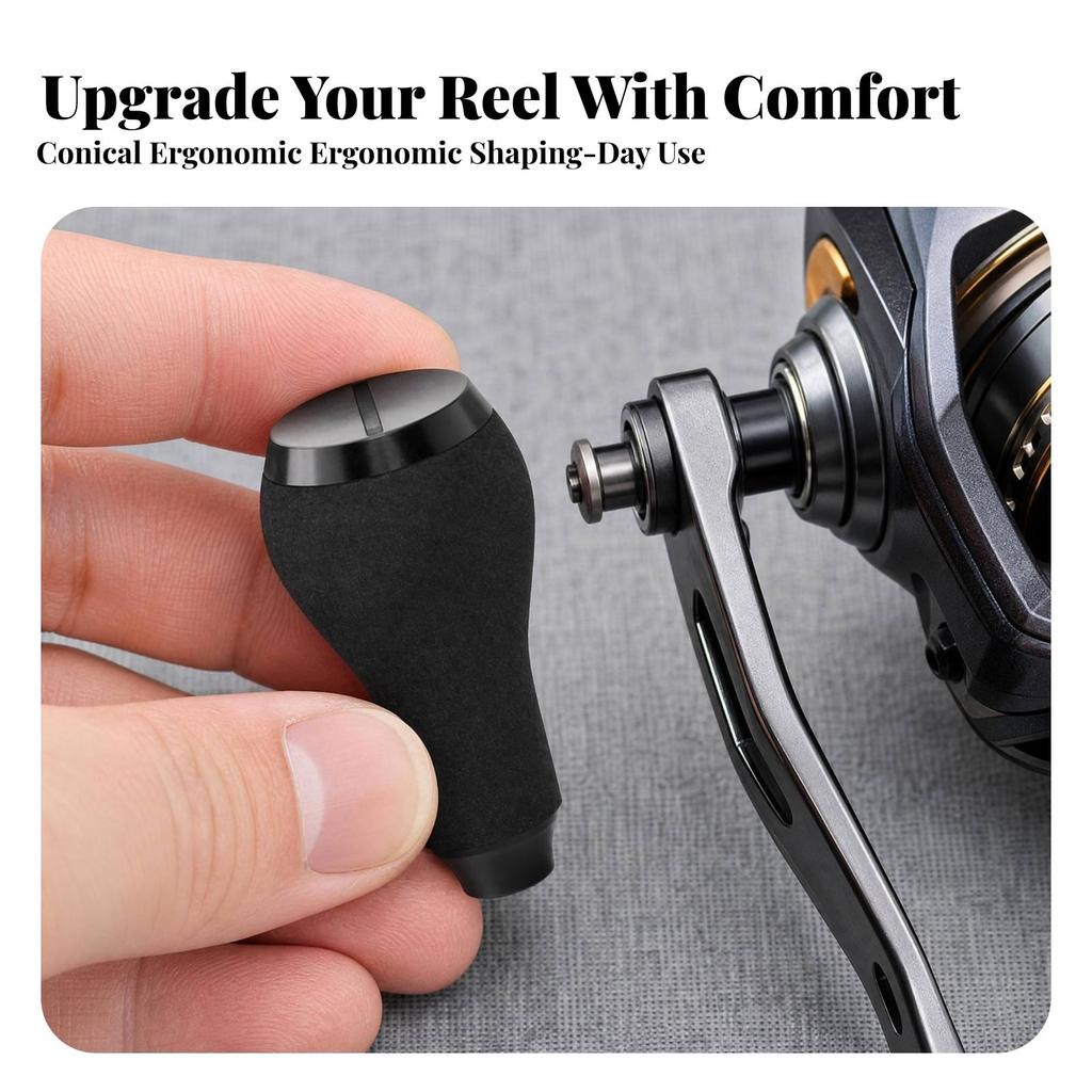 Fishing Accessory Ergonomic EVA Reel Handle Knob Sturdy