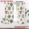 2pcs,Curtains Castle Christmas Tree Snowflakes Fashionable Modern Curtains 100% Polyester Curtains Art Deco Festive Ldeal for