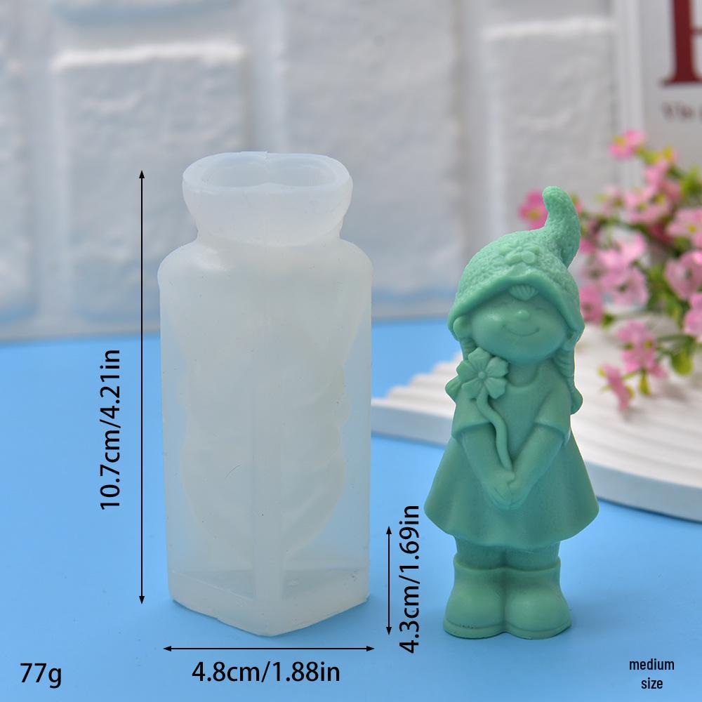 Elf Girl Cartoon Figure Ornament Silicone Mold