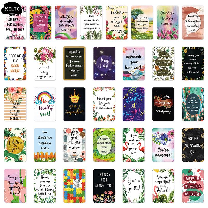 

72 Pcs/PACK Positive Affirmation Cards Inspirational And Encouragement Cards For Women Men Daily Affirmations Cards 72Pcs
