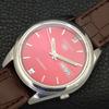 AUTOMATIC VINTAGE SEIKO 5 JAPAN 7009A MENS RED COLOR DIAL WATCH A701344-5 R206a-a701344