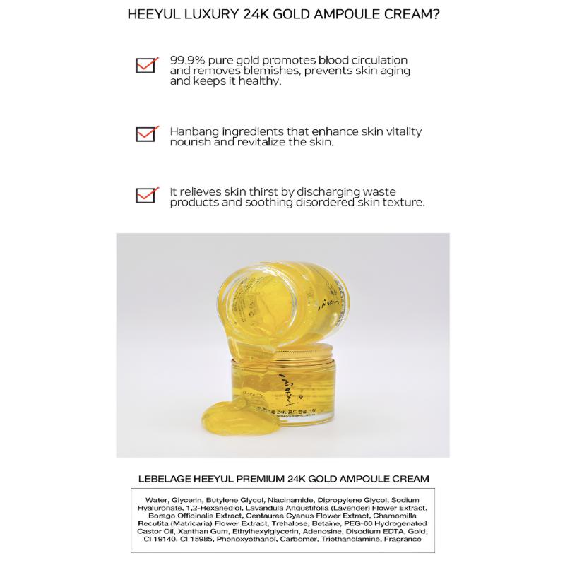 Lebelage Heeyul Premium 24K Gold Ampullencreme 70ml