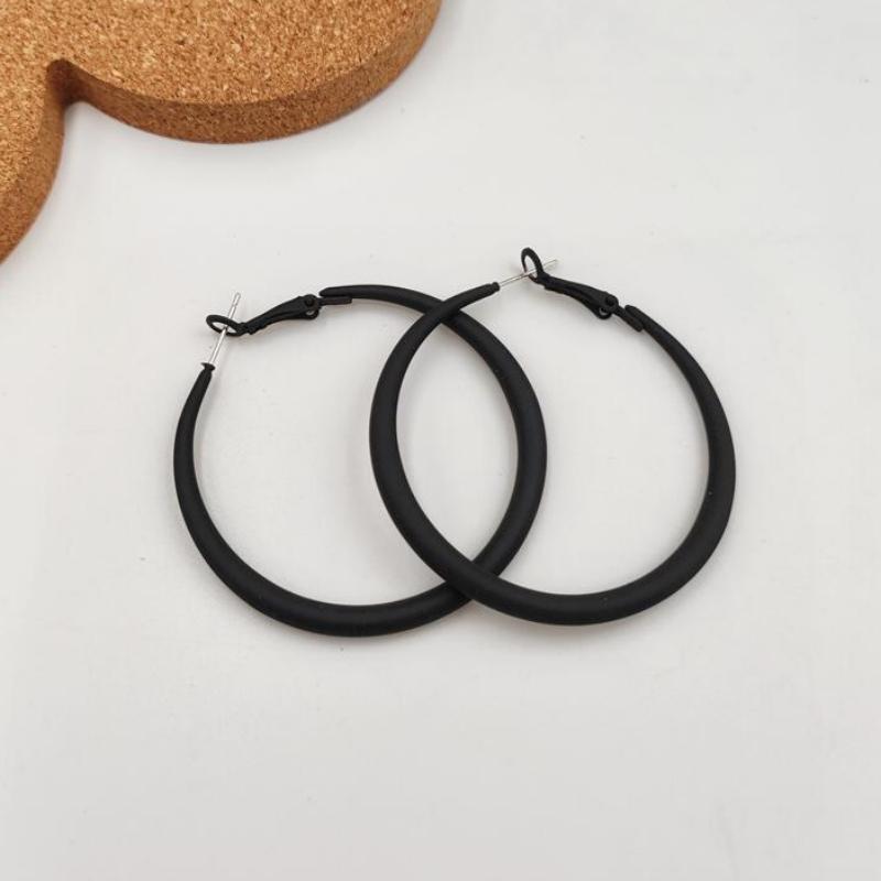 

New Trendy Hoop Earrings for Women 50mm Big Hyperbole Colorful Circle Earrings Personality Punk Fashion Ear Accessories brincos