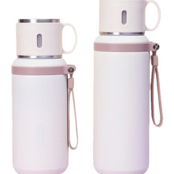 Large Capacity Stainless Steel Tea Infuser Thermos with Lanyard